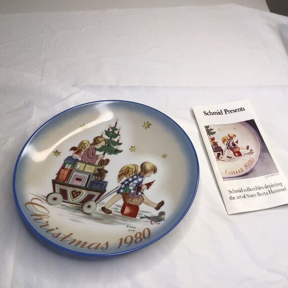 Berta Hummel Collectors SCHMID 1980-83 Holiday Plates All Original Box Gift - Picture 3 of 8